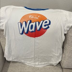 White Heat Wave Graphic T-Shirt